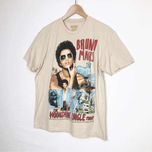 Bruno Mars moonshine jungle tour band Tee. - Picture 7 of 8